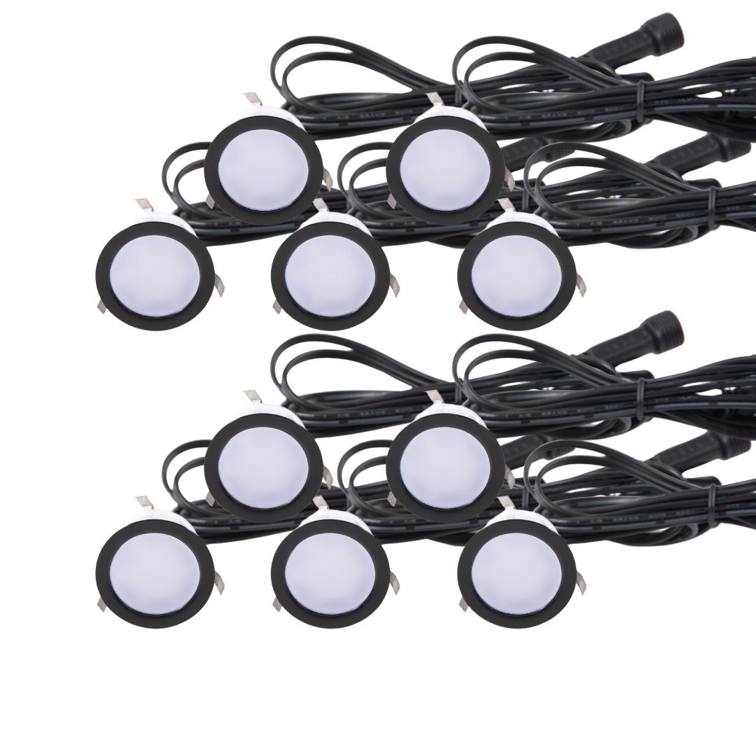 Spar 30 % Indbygningsspot Cosmos i sort 10 stk Garden Weekend🌿