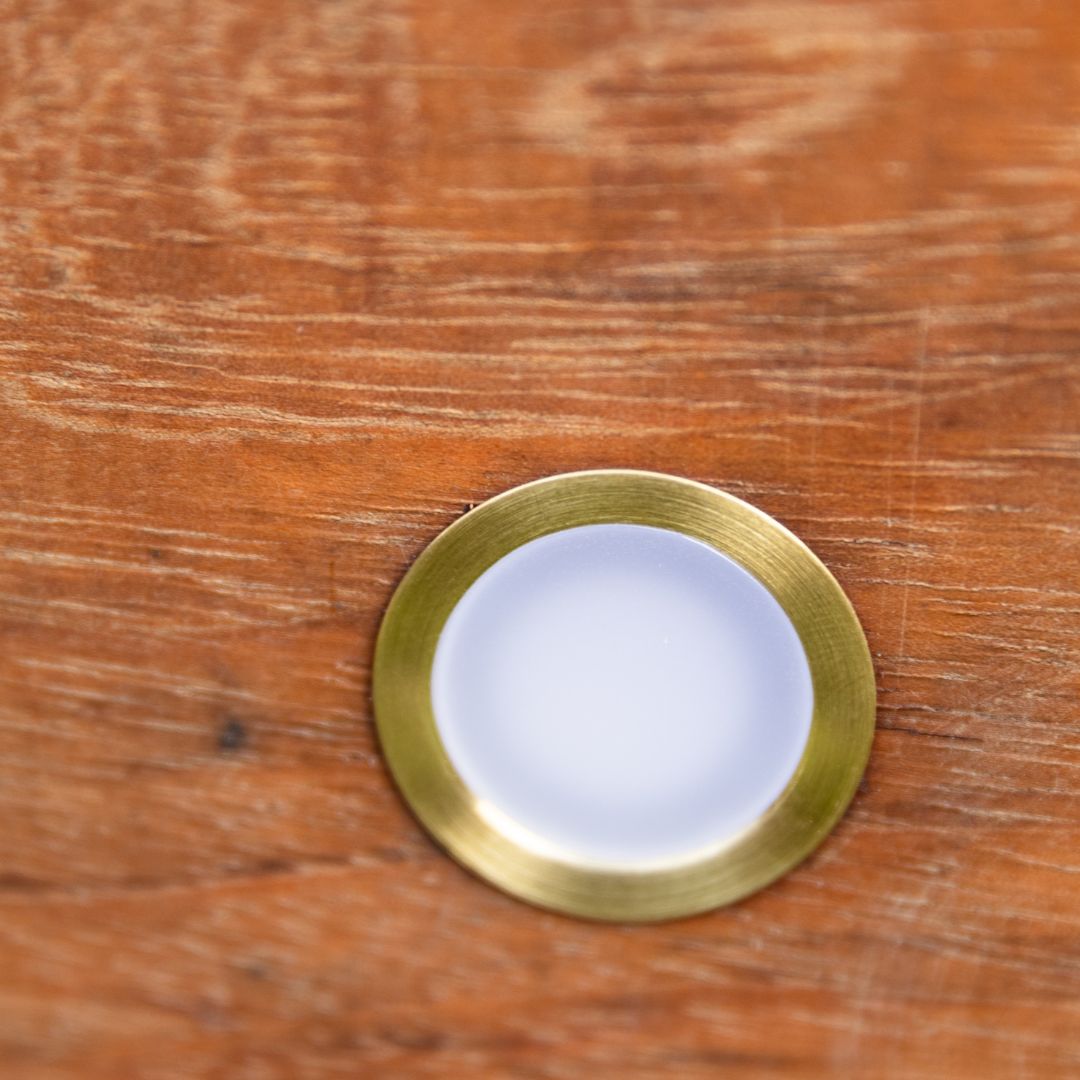 Spar 30% Indbygningsspot Cosmos i messing 4 stk Garden Weekend🌿