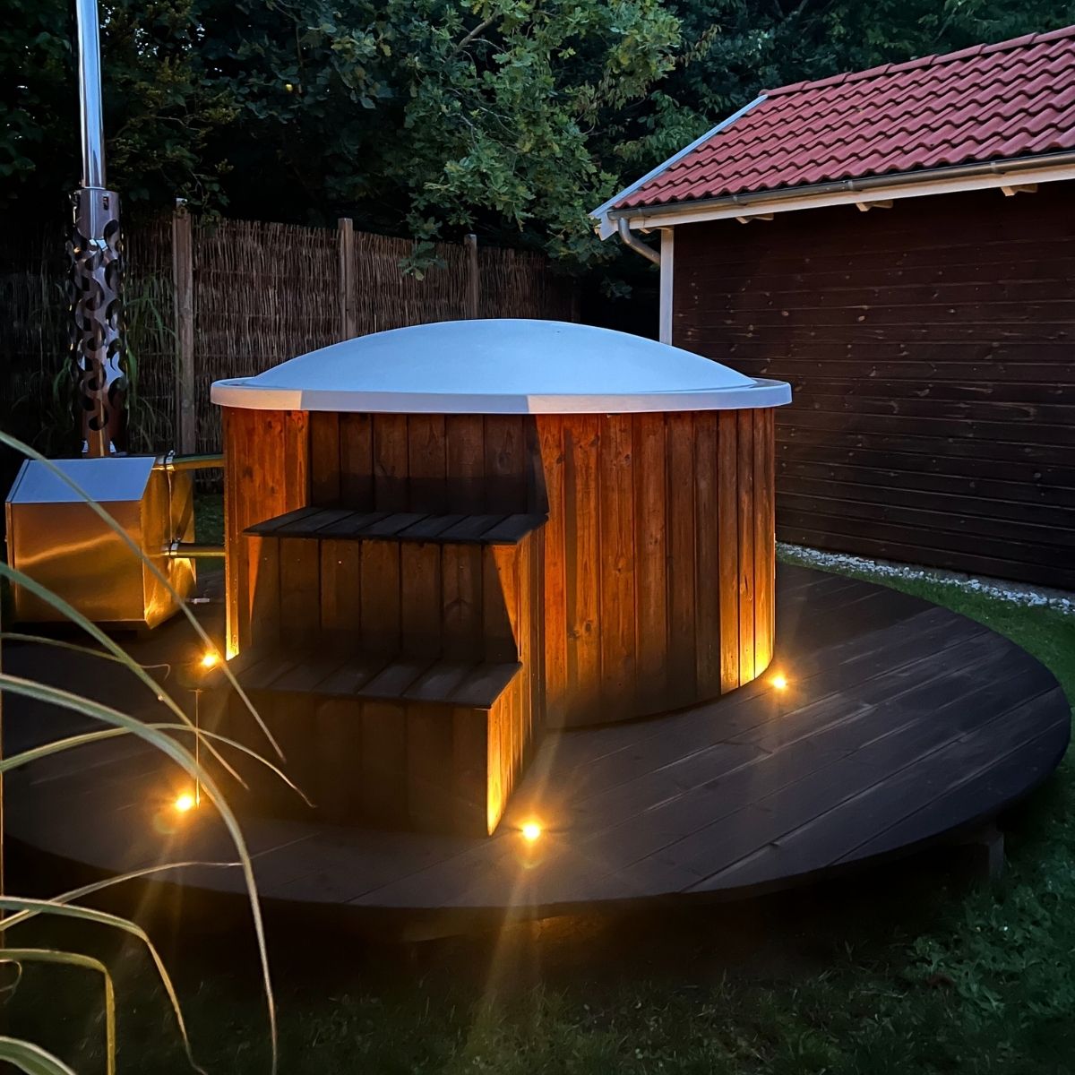 Cosmos i rustfrit stål - 5 stk Indbygningsspot samlet kit/Zigbee -