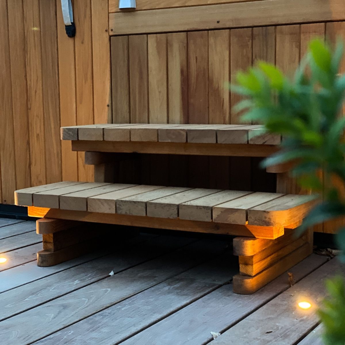 Indbygningsspot Cosmos i rustfrit stål 4 stk