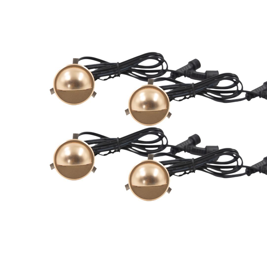 GARDEN WEEKEND SPAR 30 % Indbygningsspot Saga i messing look 4 stk