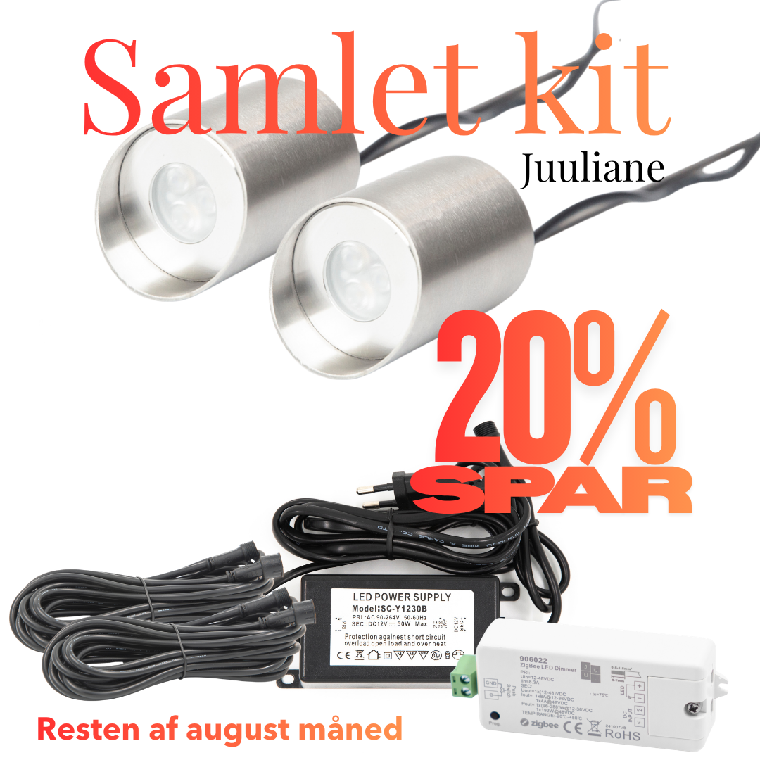 Stor Bedpakke Rustfrit stål – Zigbee- SPAR 20 % resten af august måned