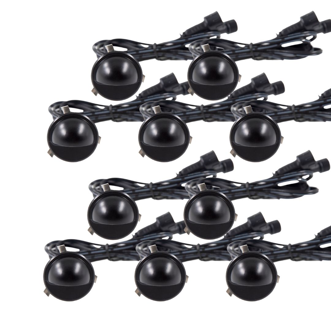 GARDEN WEEKEND SPAR 30 % Indbygningsspot Saga i sort 10 stk