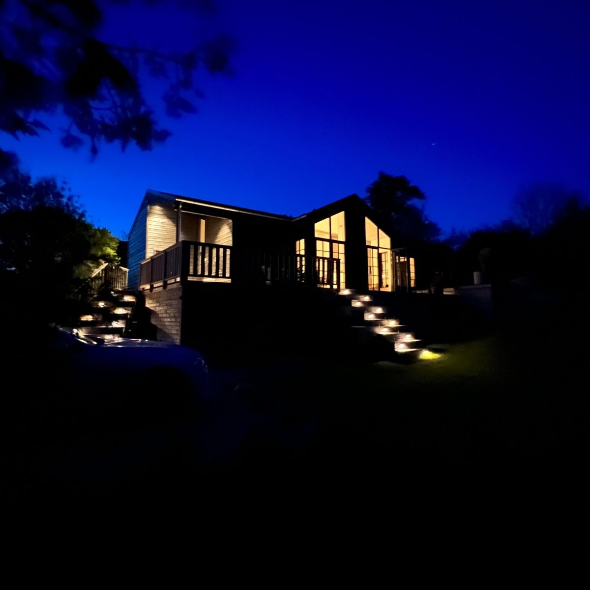 BLACK WEEK - Indbygningsspot samlet kit/Skumringsrelæ - Saga i sølvfarvet look - 6 stk