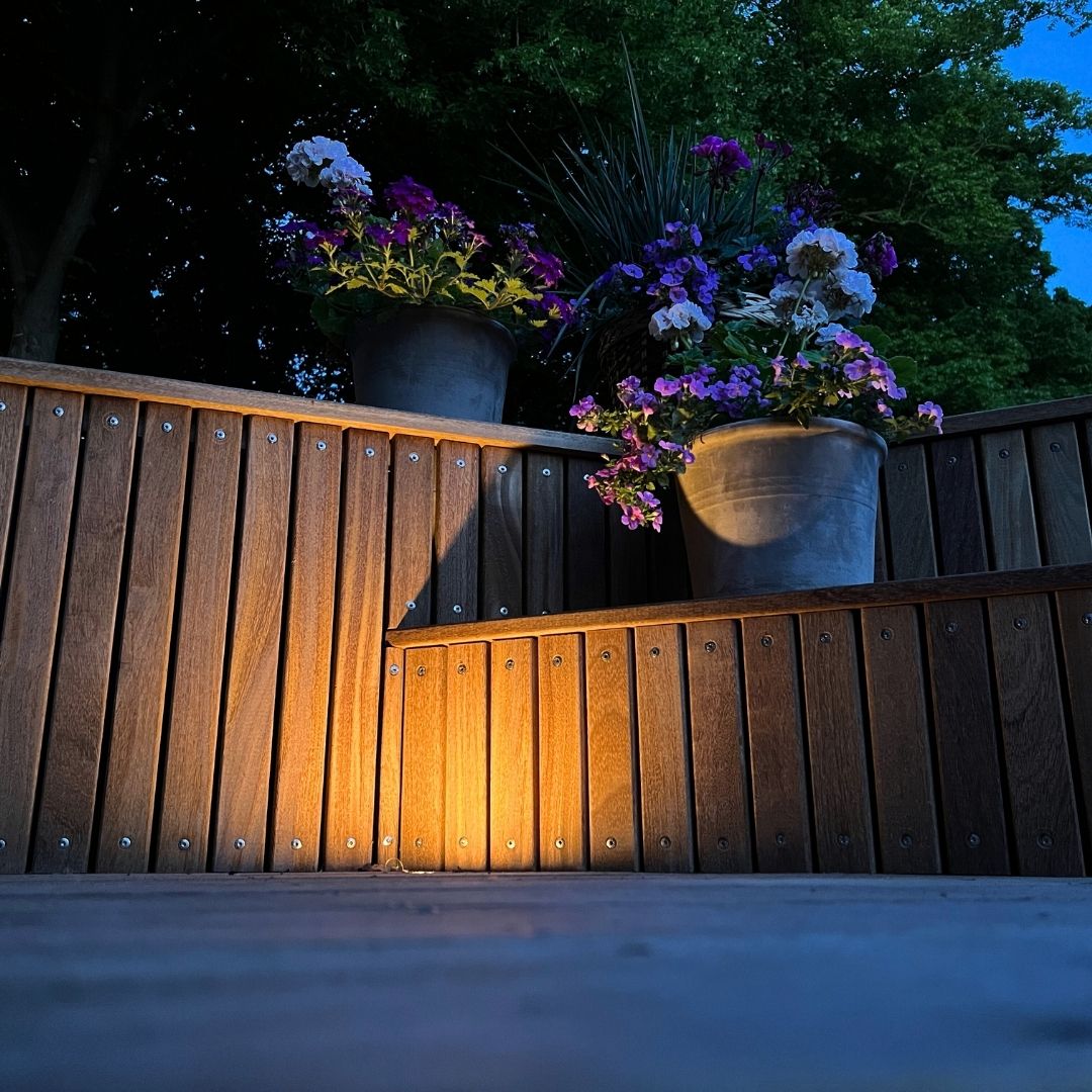 Cosmos i messing - 15 stk Indbygningsspot samlet kit/Skumringsrelæ -