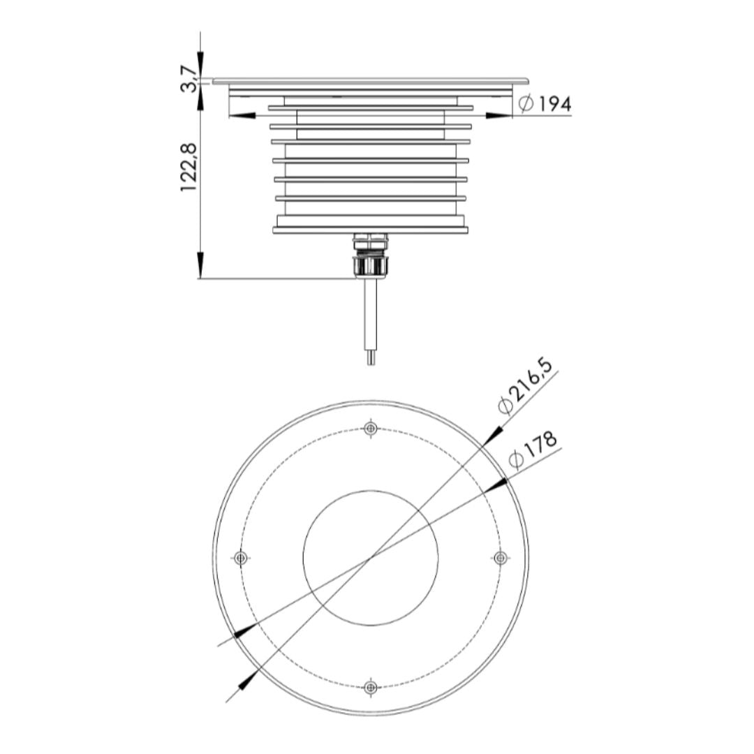 Gold Nedgravningsspot - Big