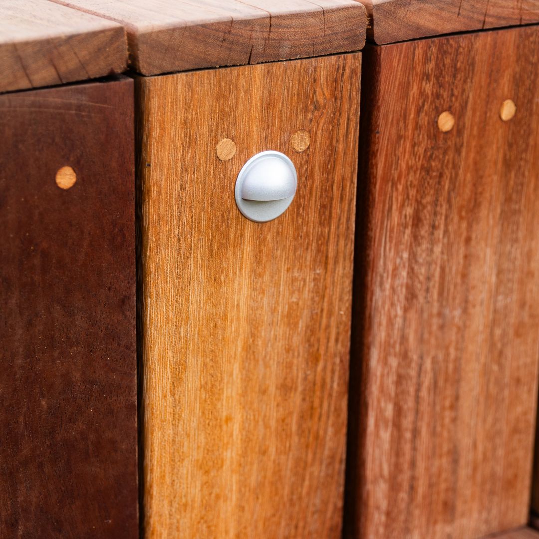 BLACK WEEK - Indbygningsspot samlet kit/Skumringsrelæ - Saga i sølvfarvet look - 6 stk