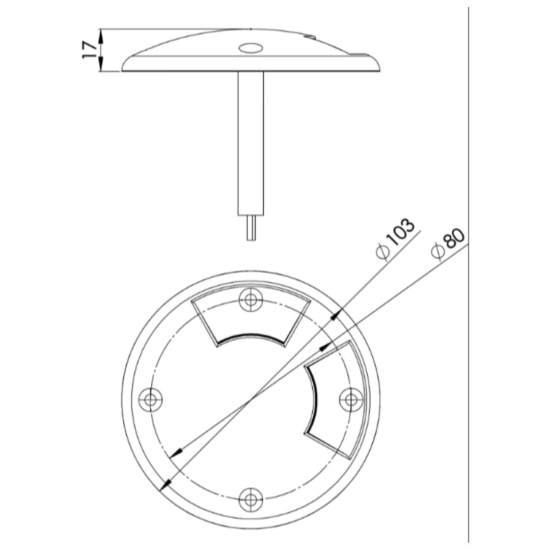 Brillant Disc - Standard / 2 lyskilder - 3000 Kelvin
