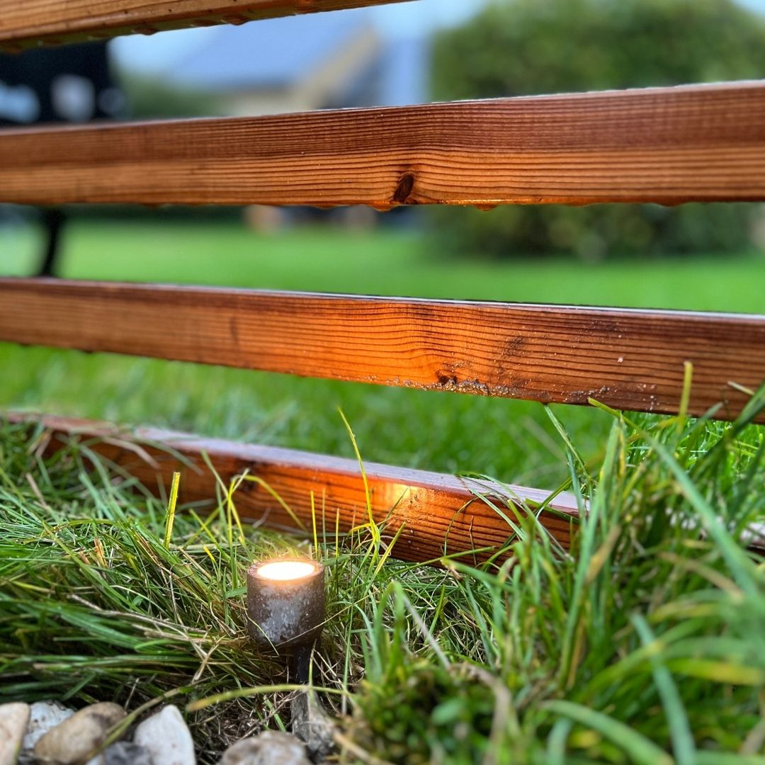 Bedlampe Cosmos i rust 2 stk
