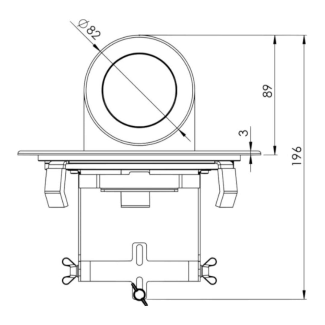 Diamond spot 360° rustfrit stål 220-240V