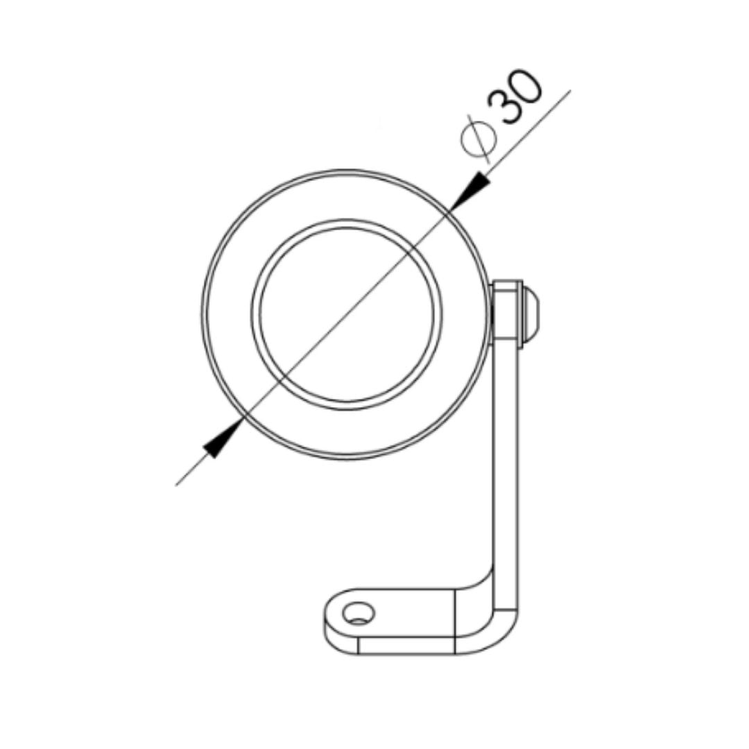 Diamond spot MICRO messing 12/24V