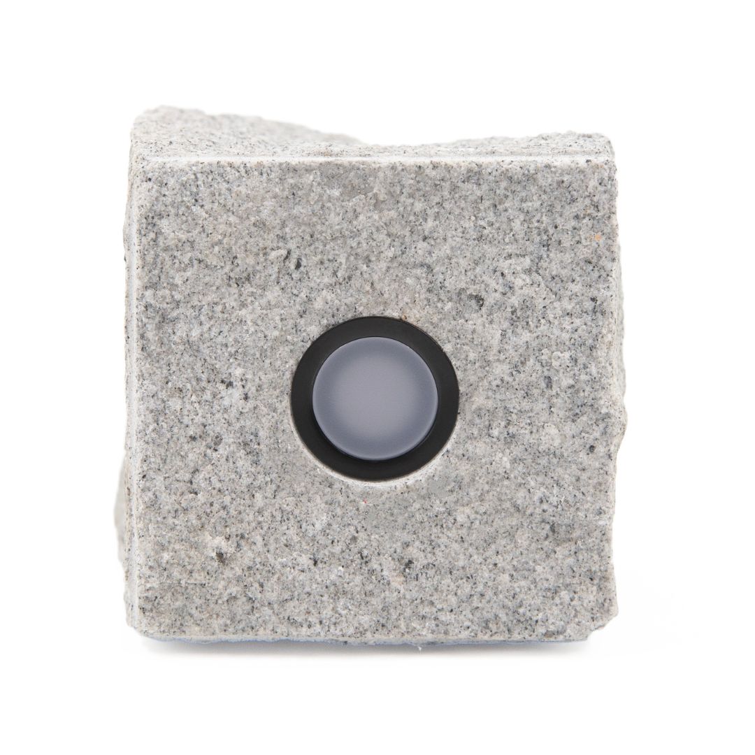 Chaussesten Cosmos i sort - Earl grey