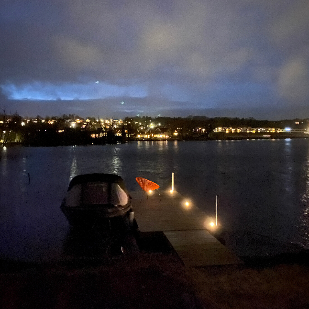 BLACK WEEK - Indbygningsspot samlet kit/Skumringsrelæ - Cosmos i rustfrit stål - 10 stk