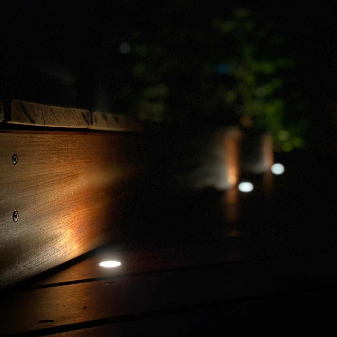 BLACK WEEK - Indbygningsspot samlet kit/Skumringsrelæ - Cosmos i rustfrit stål - 10 stk