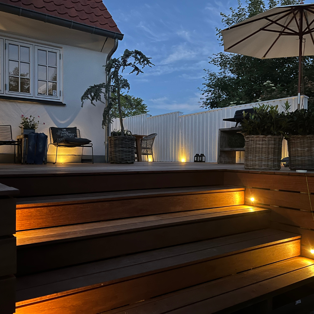 BLACK WEEK - Indbygningsspot samlet kit/Skumringsrelæ - Cosmos i rustfrit stål - 10 stk