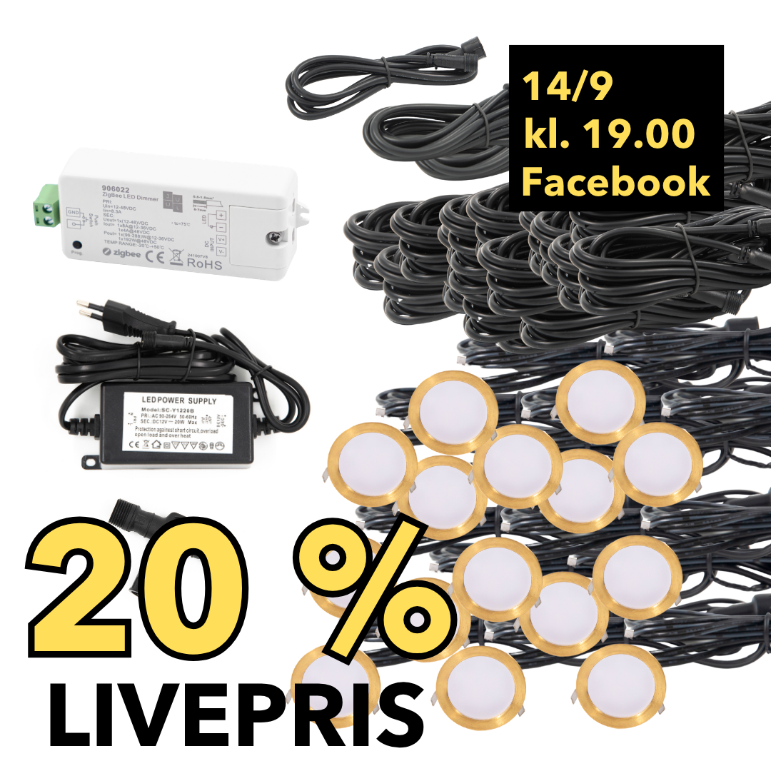 LIVESALG Samlet Kit Cosmos 15 stk / tilbehør-zigbee / Messing