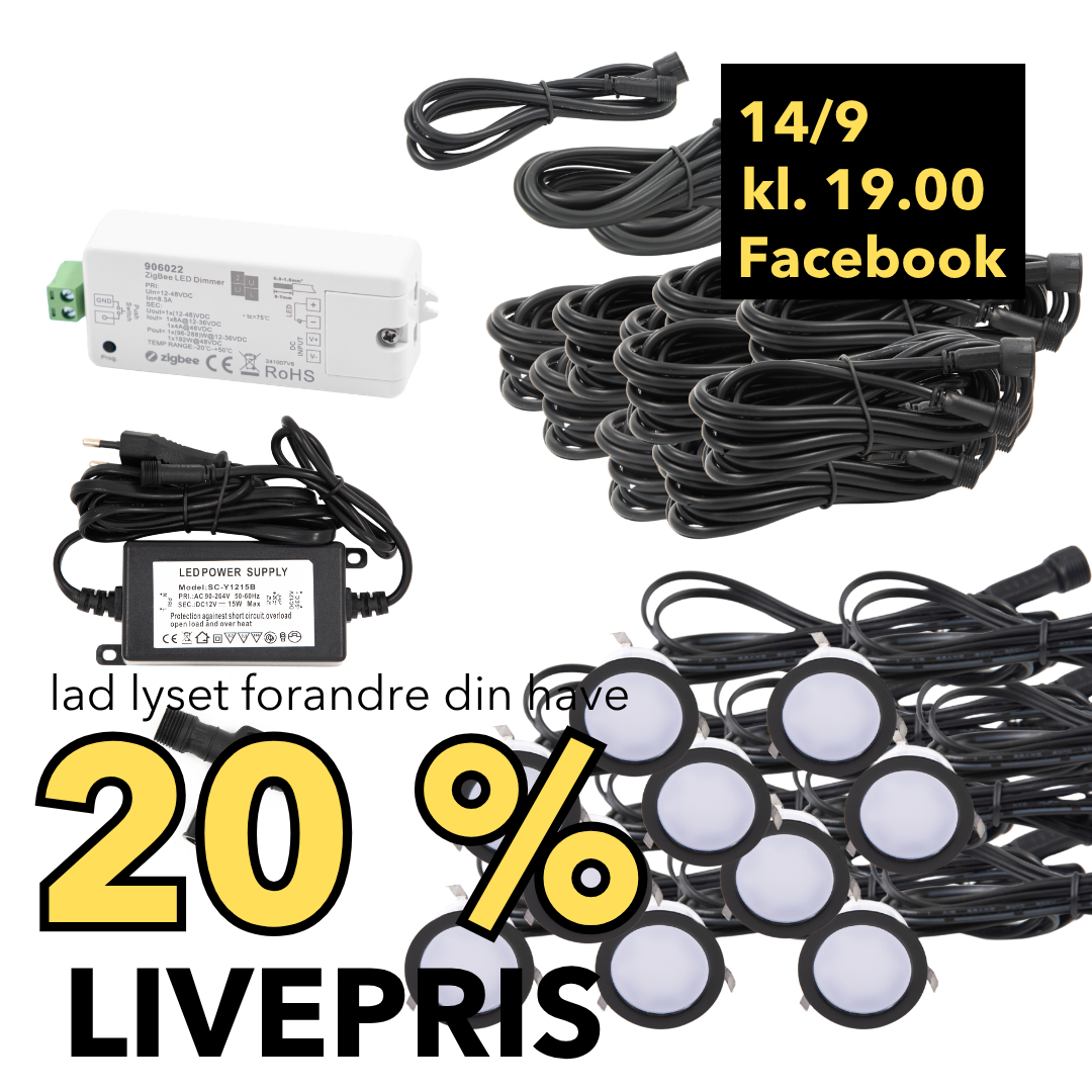 LIVESALG Samlet Kit Cosmos 10 stk / tilbehør-zigbee / Sort