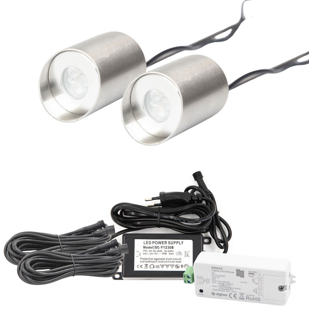 Stor Bedpakke Rustfrit stål – Zigbee- SPAR 20 % resten af august måned