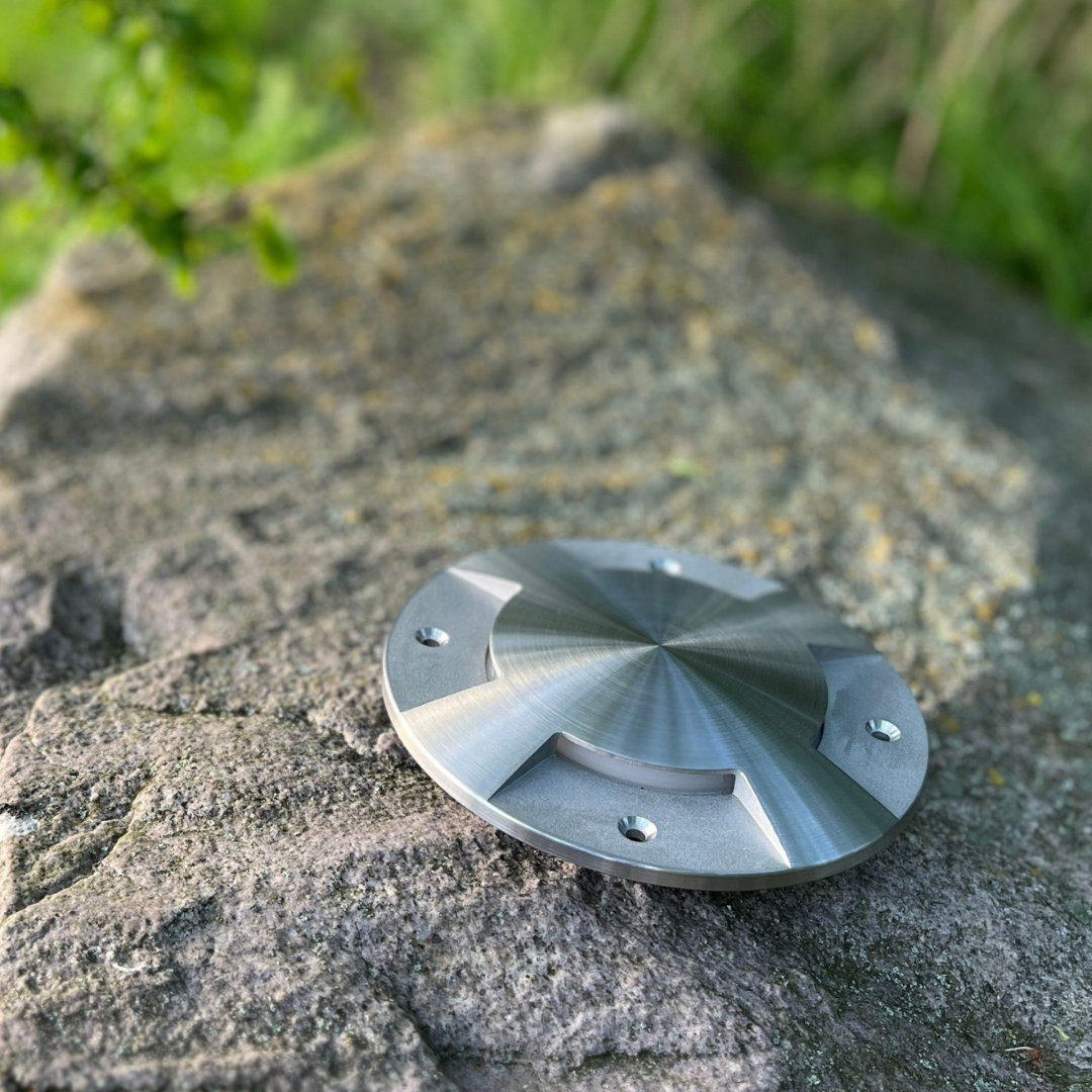 Brillant disc STANDARD 2 lyskilder rustfrit stål 220-240V
