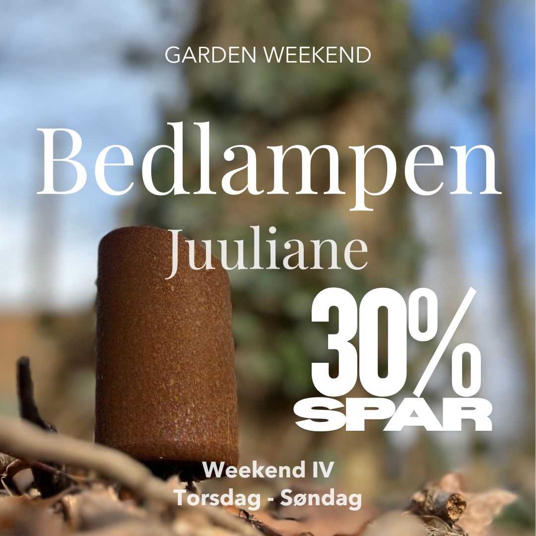 SPAR 30% Bedlampe Juuliane i rust GARDEN WEEKEND