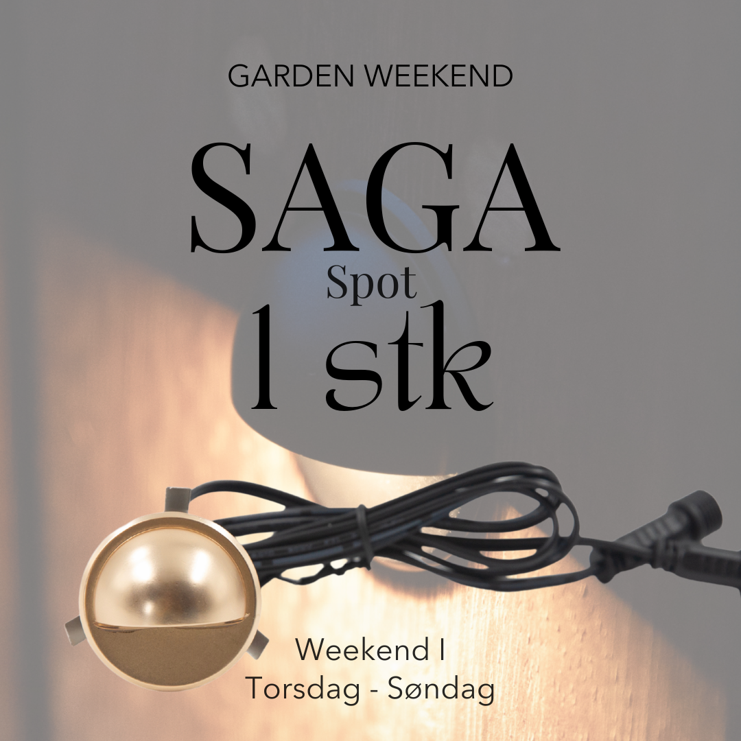GARDEN WEEKEND SPAR 30 % Indbygningsspot Saga i messing look 1 stk