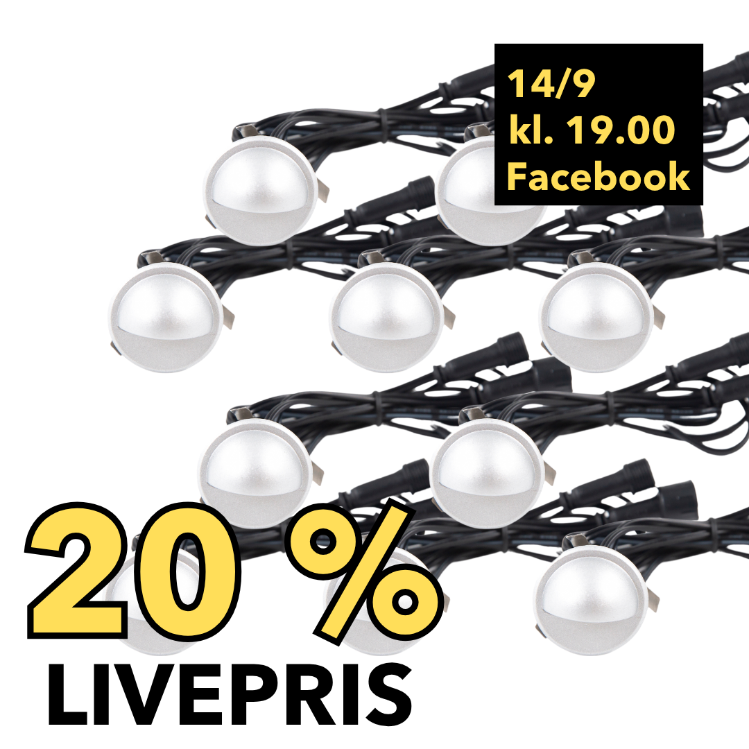 LIVESALG 12 stk Saga Sølvfarvet look