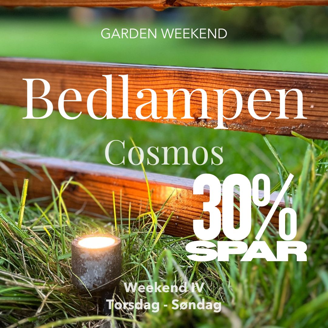 SPAR 30% Bedlampe Cosmos i rust 2 stk GARDEN WEEKEND