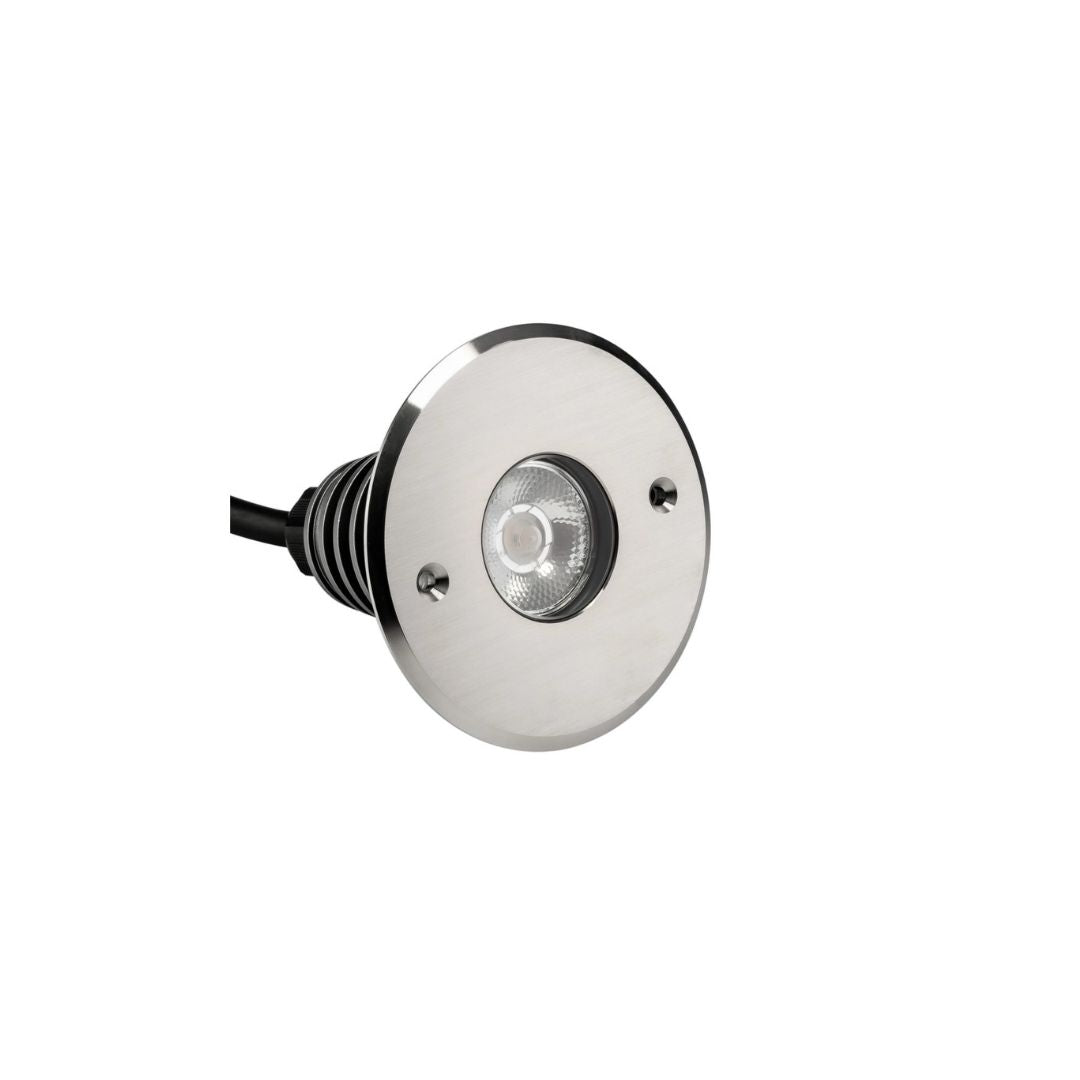 OPAL NEDGRAVNINGSSPOT STANDARD RGB RUSTFRIT STÅL-12/24V