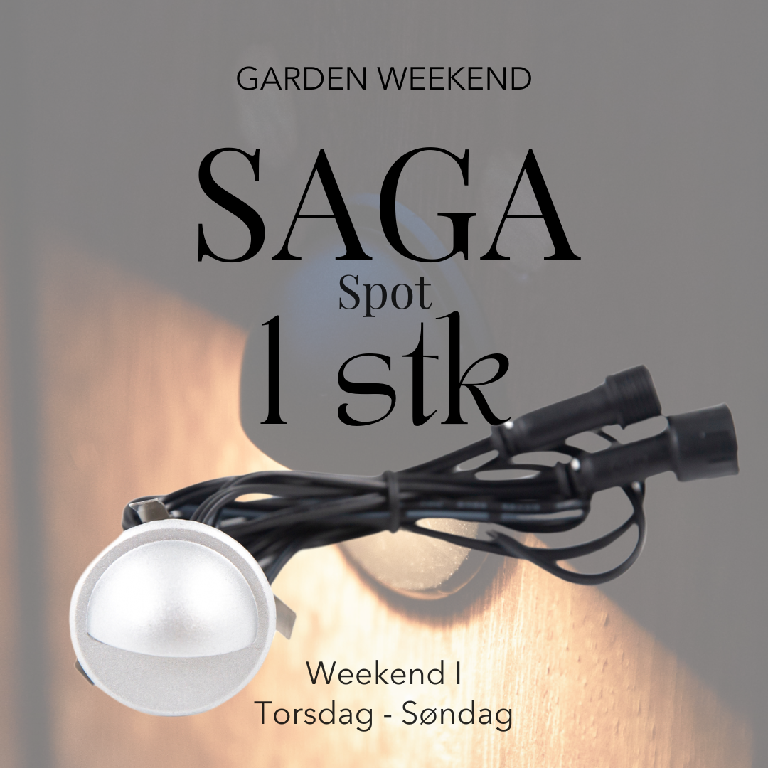 GARDEN WEEKEND SPAR 30 % Indbygningsspot Saga i sølvfarvet look 1 stk