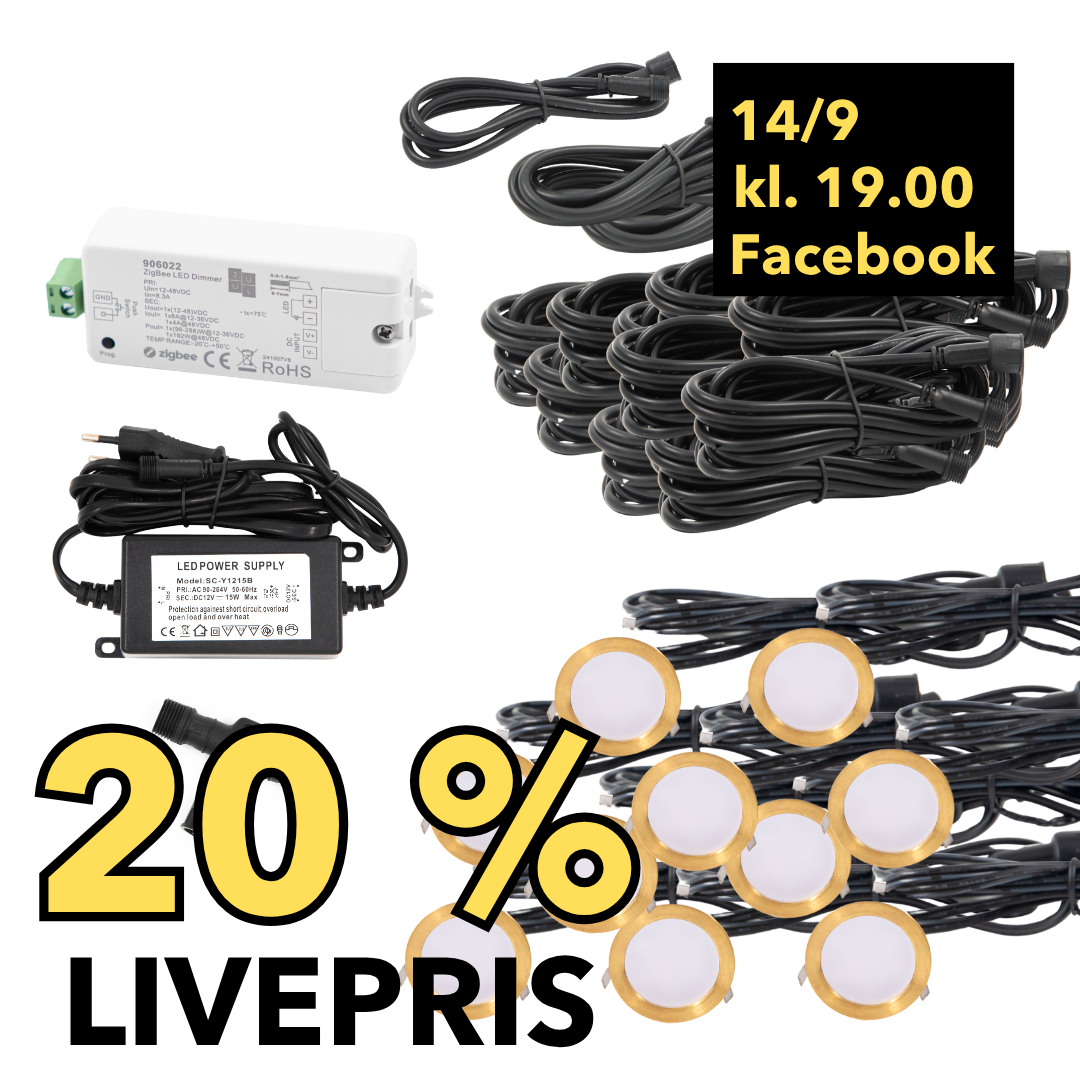 LIVESALG Samlet Kit Cosmos 10 stk / tilbehør-zigbee / Messing