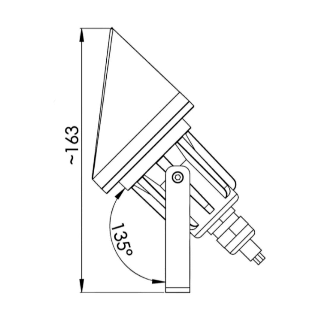 Diamond Spot - Standard Shadow / 25 grader - 2700 kelvin