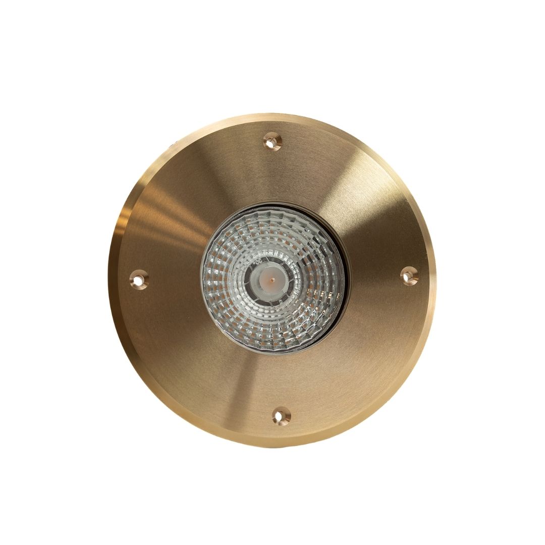 GOLD NEDGRAVNINGSSPOT MEDIUM MESSING-220-240V